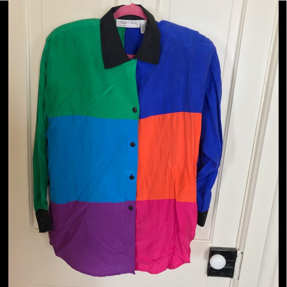 Silk shirt by Casual Corner 1994.